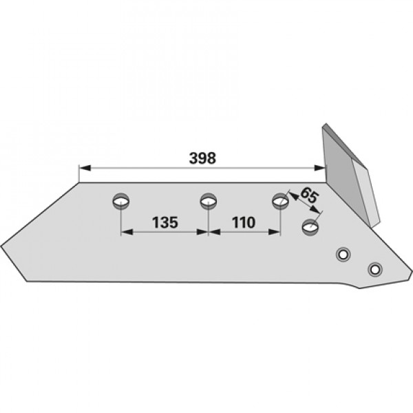 Brazdar reversibil pentru plug Kuhn Huard (F) 580884: dreapta