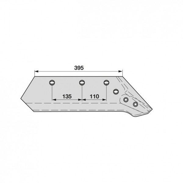 Brazdar reversibil pentru plug Kuhn Huard (F) 622134: dreapta