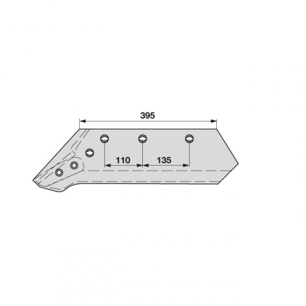 Brazdar reversibil pentru plug Kuhn Huard (F) 622135: stanga