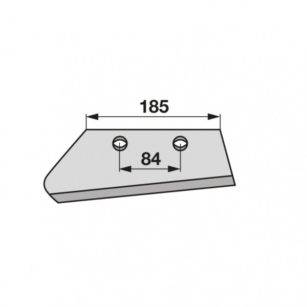 Brazdar antetrupita pentru plug Kuhn Huard (F) 631103: stanga