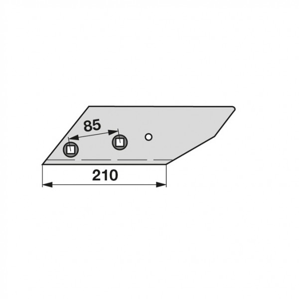 Varf brazdar pentru plug Lemken B2SP - H 2000,  3364150: dreapta