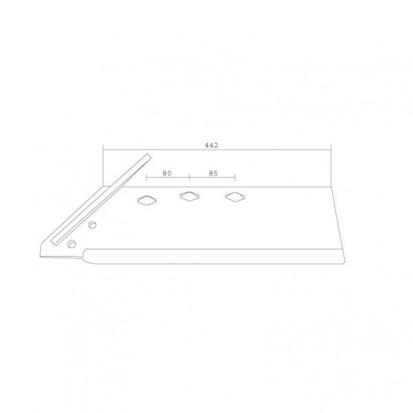 Cutit brazdar pentru plug Frost 50615 FM40L: stanga