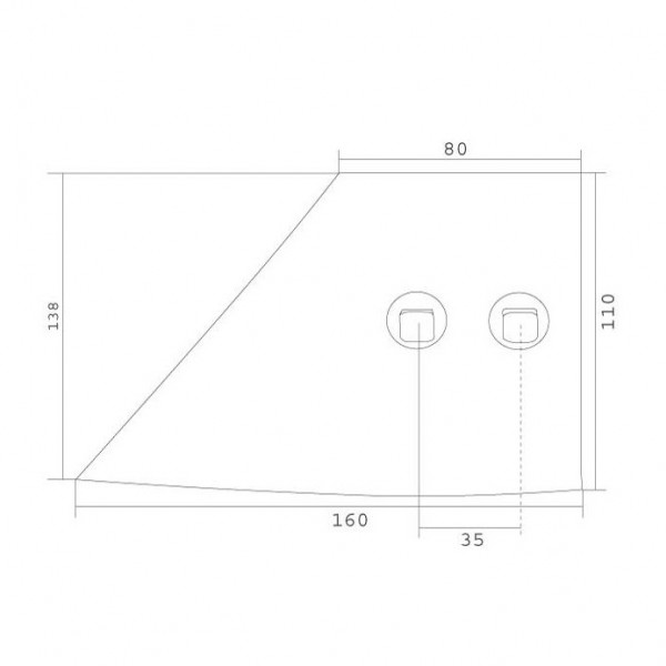 FR2 Brazdar antetrupita pentru plug Gassner Krone: dreapta