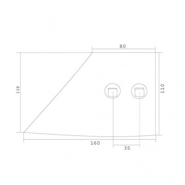 FR2 Brazdar antetrupita pentru plug Gassner Krone: stanga