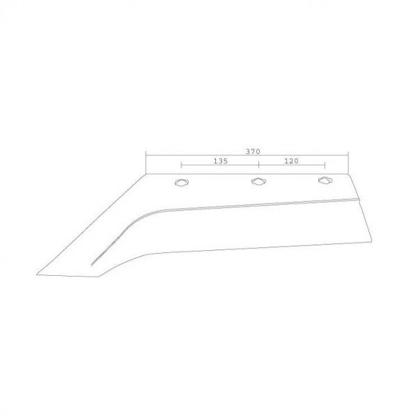 Brazdar pentru plug Krone KG 12 SSSL, 9291070 KG12SSL: stanga