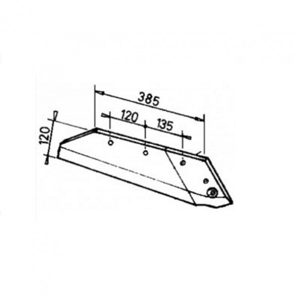 Brazdar reversibil pentru plug Krone KG 14/16 RSS 9290290: dreapta