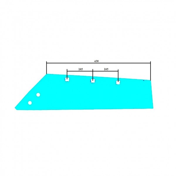 Brazdar reversibil pentru plug Lemken M24WL 3334057: stanga