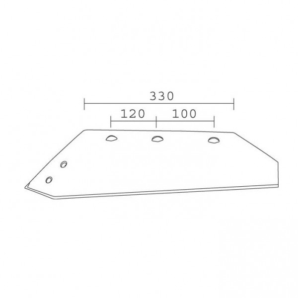 Brazdar reversibil pentru plug Frank MS1100: dreapta