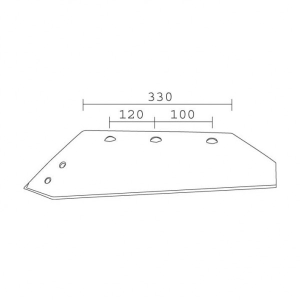 Brazdar reversibil pentru plug Frank MS1110: stanga