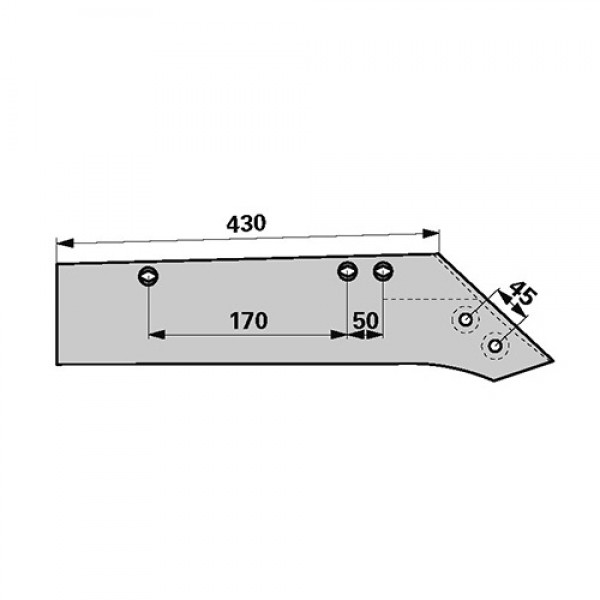 Brazdar reversibil pentru plug Gassner MSS11400: dreapta