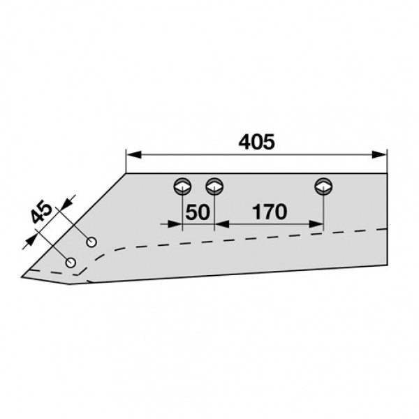 Brazdar reversibil pentru plug Gassner MSS1570: stanga