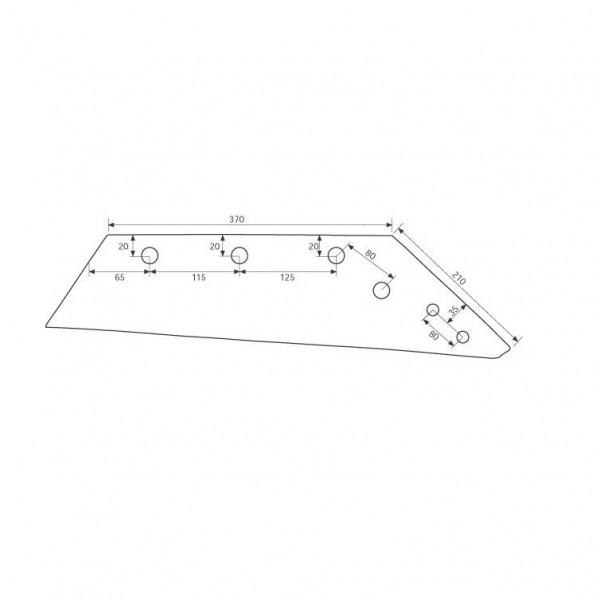 Brazdar reversibil pentru plug Niemeyer N 172-200830 AS: dreapta