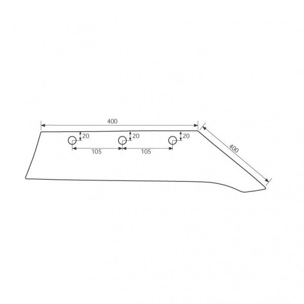 Brazdar pentru plug Lemken NS1L, 3333805: stanga