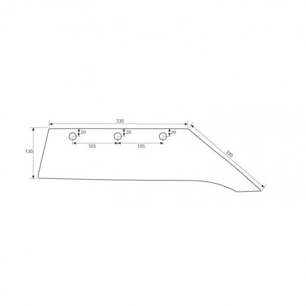 Brazdar pentru plug Lemken NS2L, 3333803: stanga