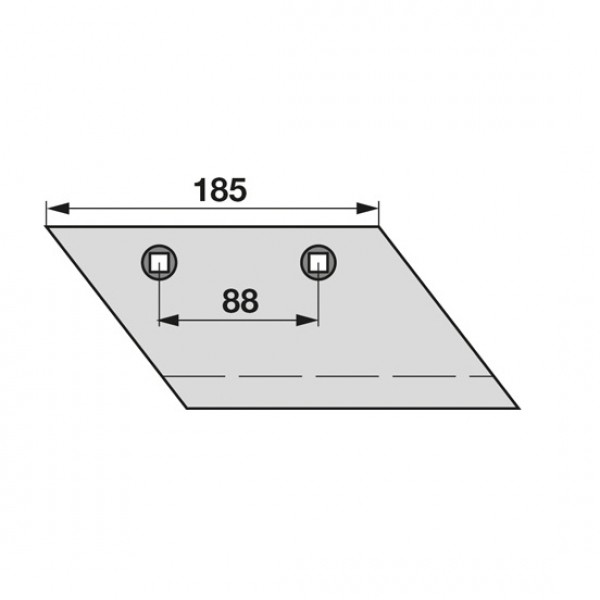 Brazdar antetrupita pentru plug Lemken S185, 3363714: dreapta