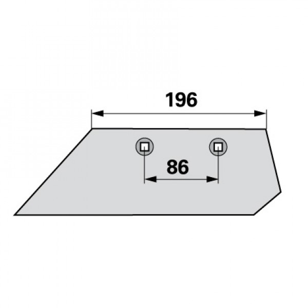 Brazdar antetrupita pentru plug Lemken S270, ERS.S260, (3363711): stanga