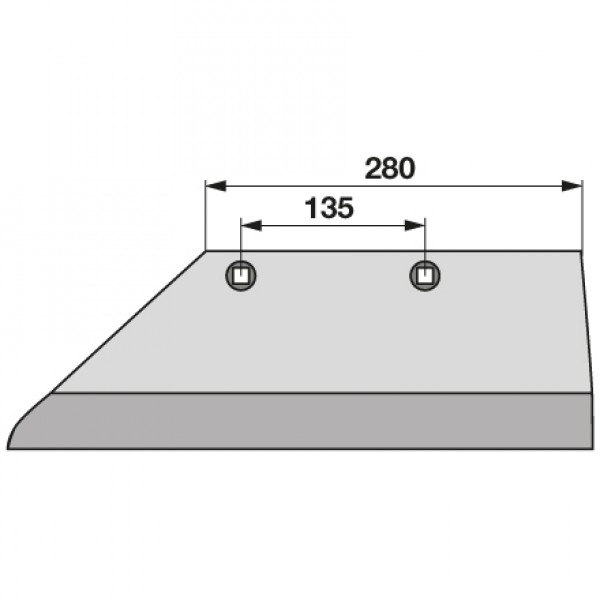 Lama brazdar pentru plug Lemken SB43D,  3352121: stanga