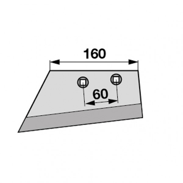 Brazdar antetrupita pentru plug Rabewerk SDG181 L 2715.01.02, 27150102: stanga