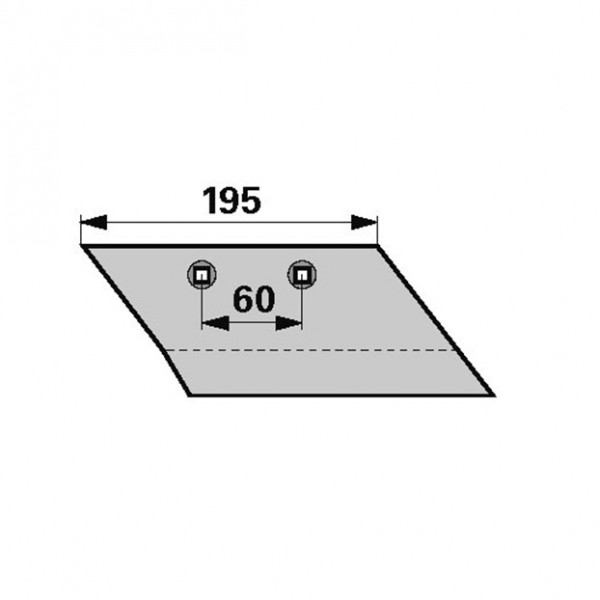 Brazdar antetrupita pentru plug Rabewerk SDG22 2715.60.01, 27156001: dreapta