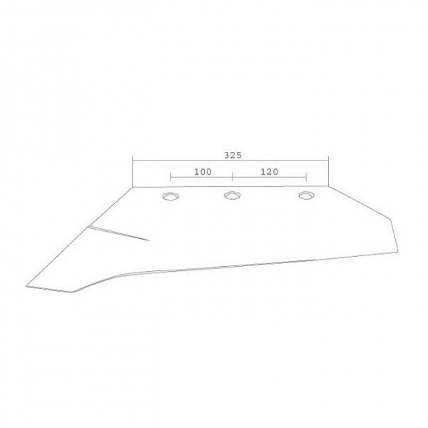 Brazdar cu cioc pentru plug Frank, Gassner SS1110: stanga