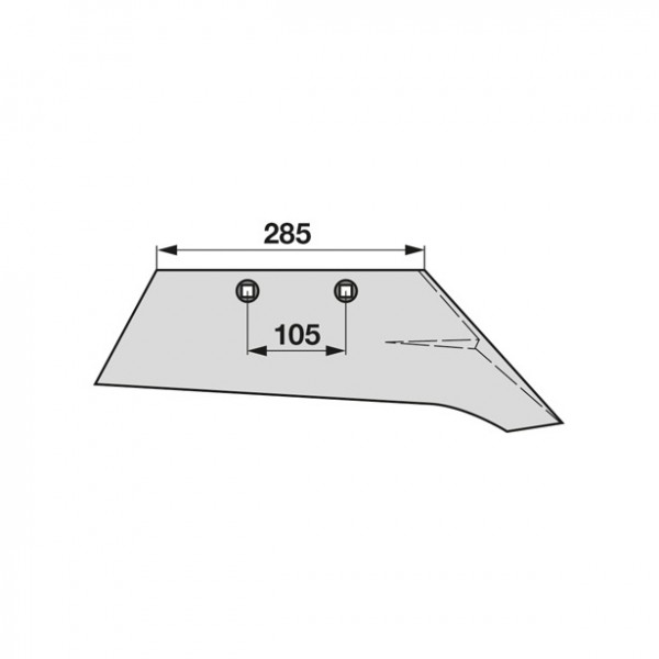 Brazdar cu cioc pentru plug Rabewerk SSP200JB, 2708.16.01, 27081601: dreapta