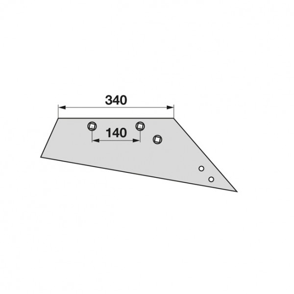 Brazdar reversibil pentru plug Rabewerk SSP293 OS, 2701.13.01, 27011301: dreapta