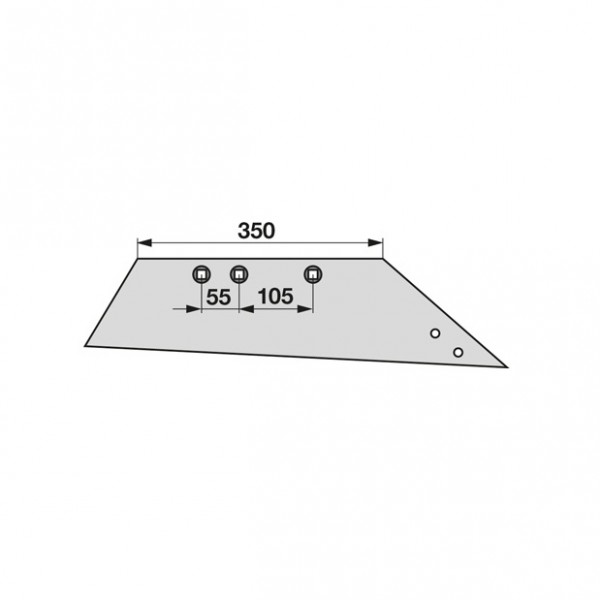 Brazdar reversibil pentru plug Rabewerk SSP332 OS, 2708.27.01, 27082701: dreapta