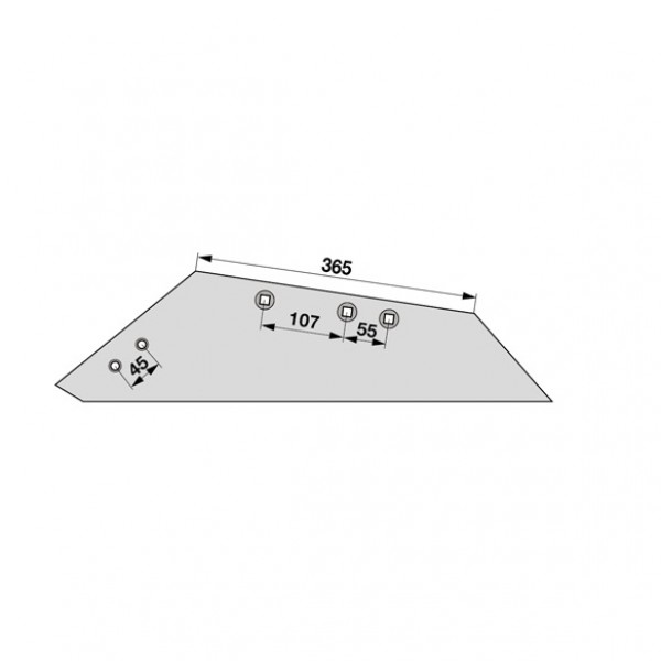 Brazdar reversibil pentru plug Rabewerk SSP333 OS, 2753.15.02L, 27531502L: stanga