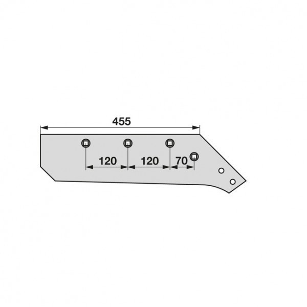 Brazdar reversibil pentru plug Rabewerk SSP350 WS, 2751.08.01, 27510801: dreapta