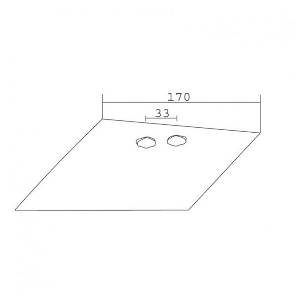 Brazdar antetrupita pentru plug Krone VD 14/141 (DM 121) 9290910: dreapta