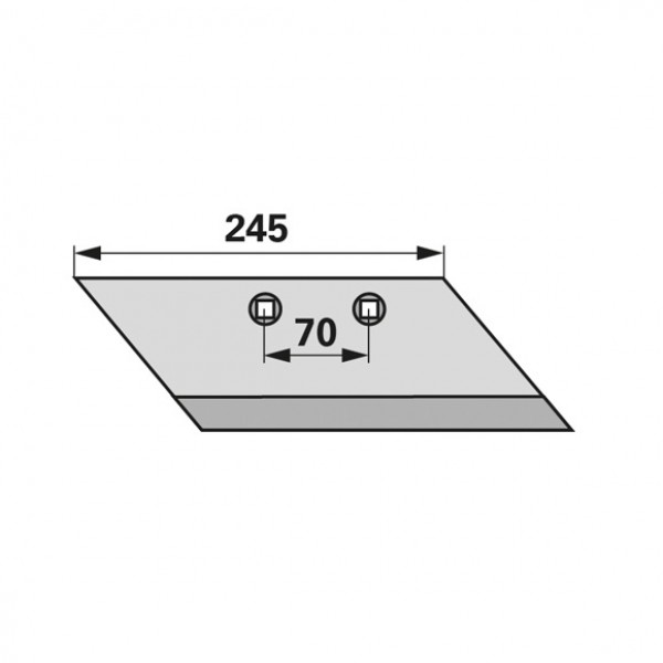 Brazdar antetrupita pentru plug Kverneland 056852: dreapta