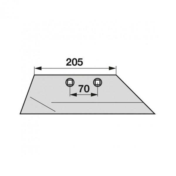 Brazdar antetrupita pentru plug Kverneland 066868: dreapta