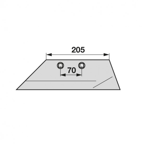 Brazdar antetrupita pentru plug Kverneland 066869: stanga