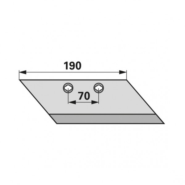 Brazdar antetrupita pentru plug Kverneland 066873: stanga