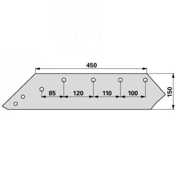 Brazdar reversibil pentru plug Kverneland 073009 (20): stanga