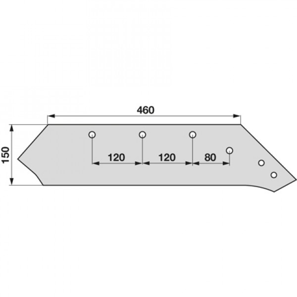Brazdar reversibil pentru plug Kverneland 073080 (18): dreapta