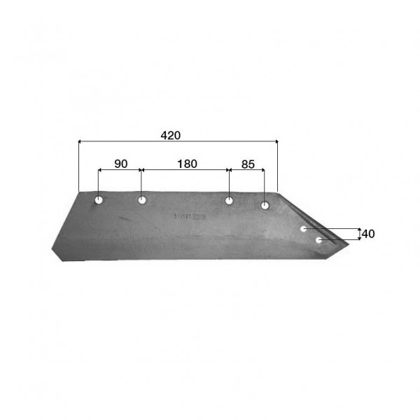 Brazdar reversibil pentru plug Souchu Pinet 1187: stanga