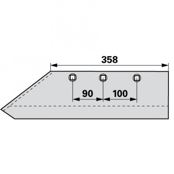 Brazdar pentru plug Gregoire-Besson 172601, 172613 (16): stanga