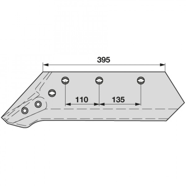 Brazdar reversibil pentru plug Kuhn Huard (F) 622167 (14): stanga