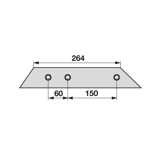 Brazdar pentru plug Skjold 90060184 - T83: dreapta