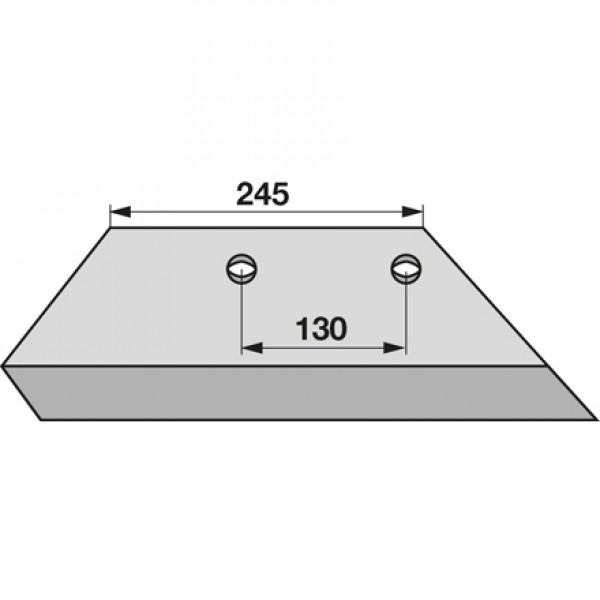 Lama brazdar pentru plug Overum 94600 (16): dreapta