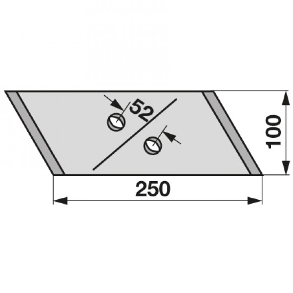 Varf brazdar pentru plug Overum 94609: stanga