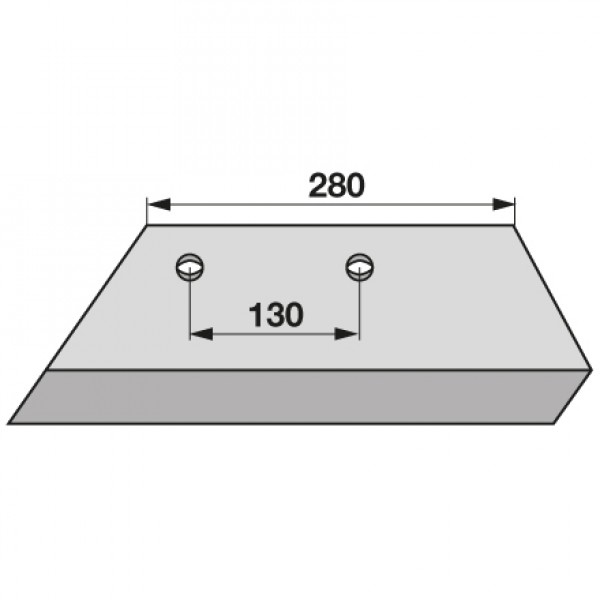 Lama brazdar pentru plug Overum 96091 (16): stanga