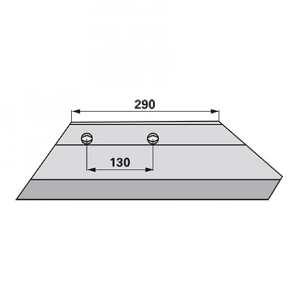 Lama brazdar pentru plug Overum 96092 (18): dreapta