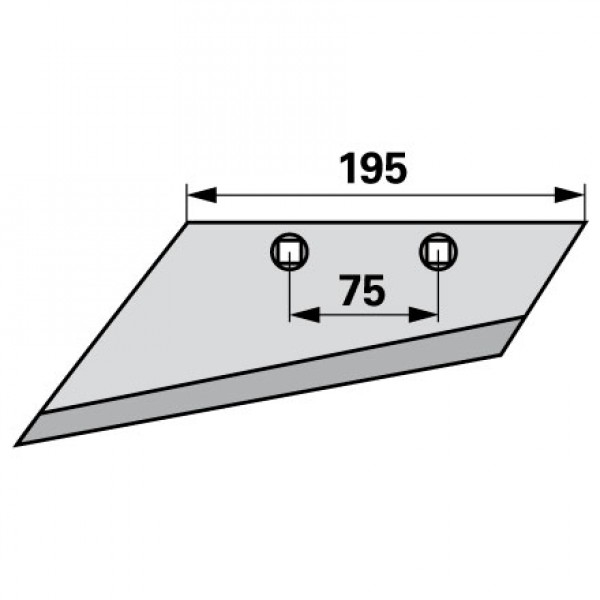 Brazdar antetrupita pentru plug Regent MSL 3327164 3327228: stanga