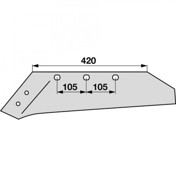 Cutit brazdar pentru plug Vogel & Noot PK5.014.01, UNM43: stanga