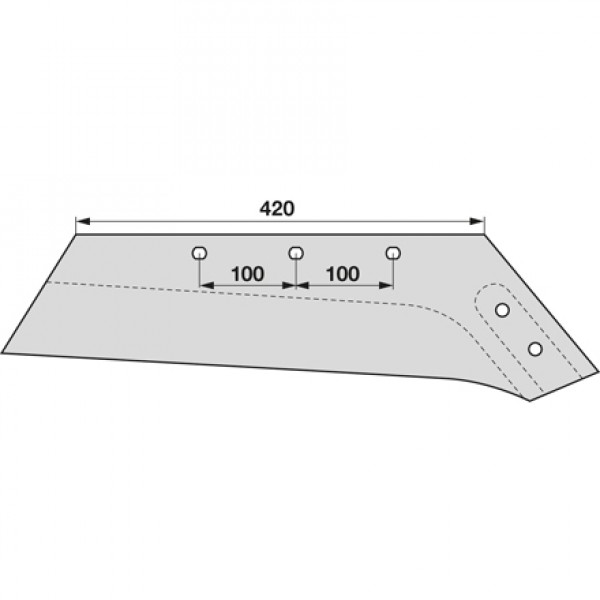 Cutit brazdar pentru plug Amazone/BBG, Vogel&Noot PK8.013.01, PK801301, WSM43: dreapta