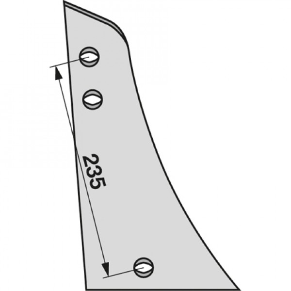 Piept cormana pentru plug Rabewerk: dreapta VRP292O, VRP-292O, 27010701, 2701.07.01