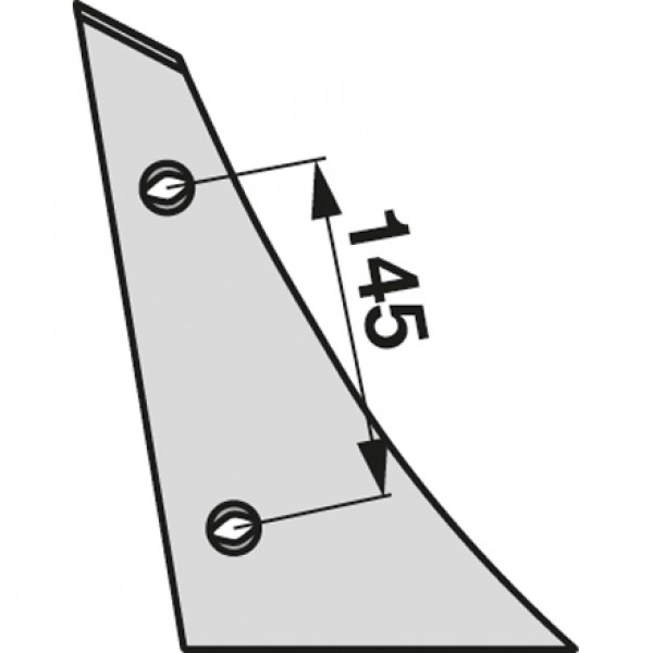 Piept cormana pentru plug Kverneland 073250: dreapta