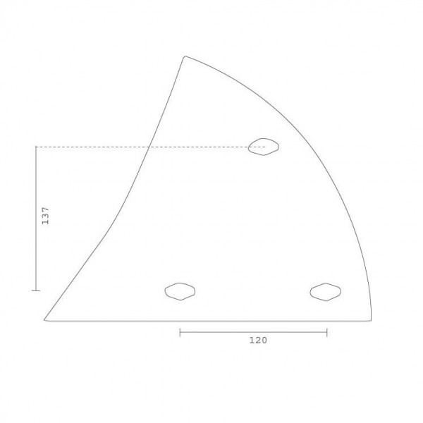 Piept cormana pentru plug Eberhardt 301160: dreapta